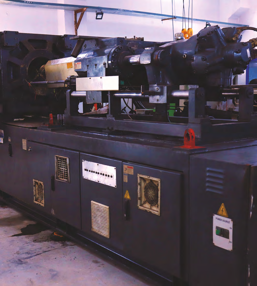 State-of-the-art injection moulding machinery at Panda International